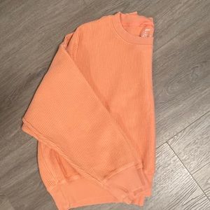 Aerie ribbed cropped sweatshirt.